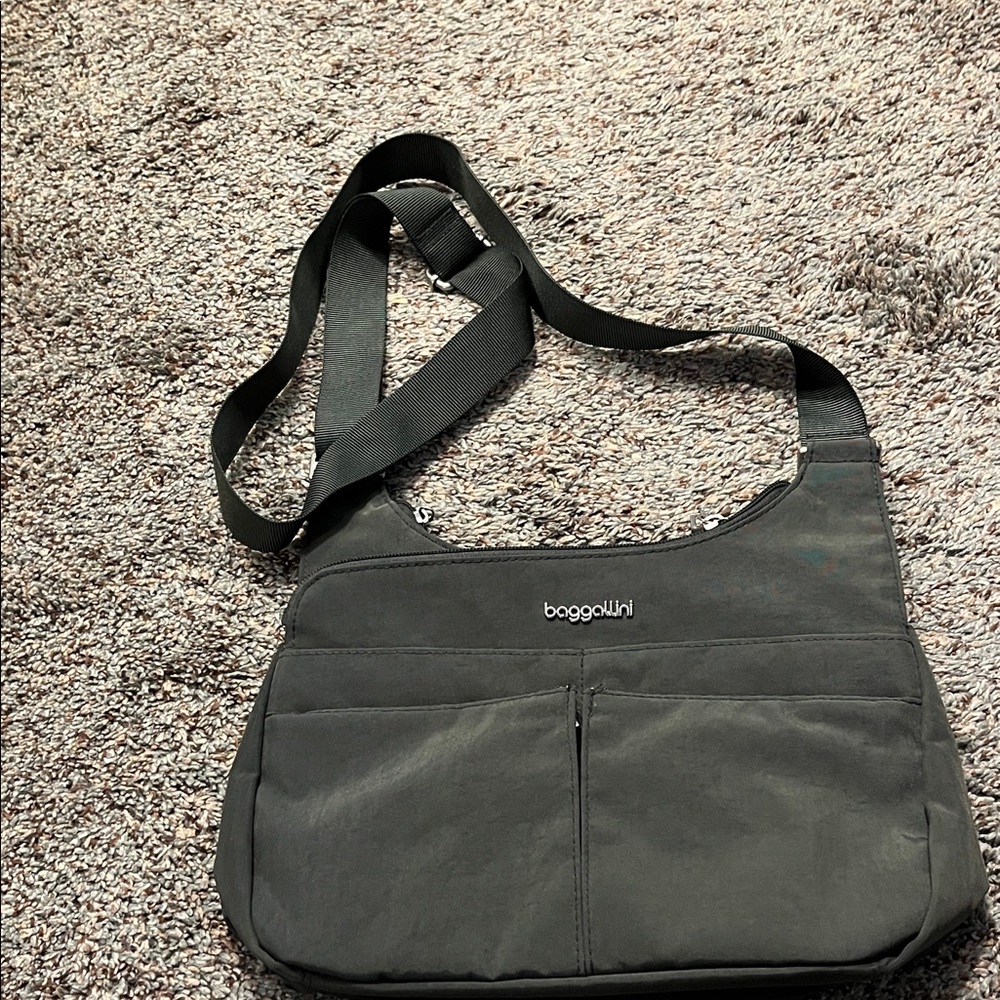 Baggallini Charcoal Messenger Bag